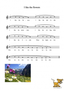 Bladmuziek/sheet music - I like the mountains 